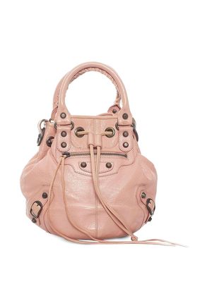 Balenciaga Pre-Owned The Motocross Classic Pompon bucket bag - Pink