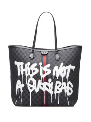 Balenciaga Pre-Owned x Gucci 2018-2022 The Hacker Project BB Supreme tote bag - Black