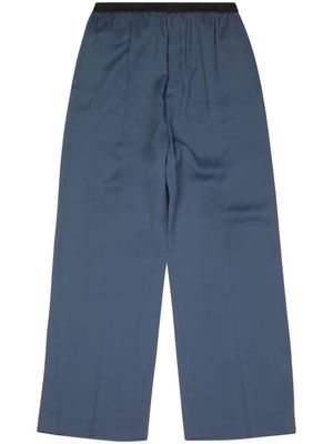 Balenciaga pressed-crease cotton wide-leg trousers - Grey