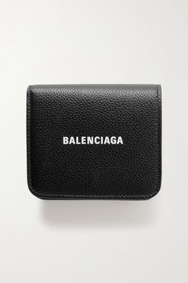 Balenciaga - Printed Textured-leather Cardholder - Black