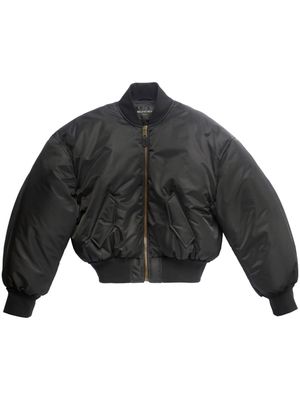 Balenciaga puf-sleeved bomber jacket - 1000 -Black