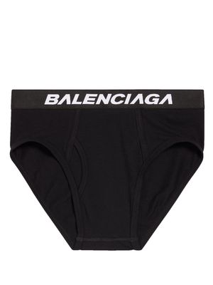 Balenciaga Racer logo-waistband briefs - Black