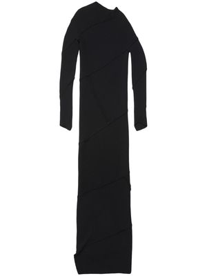 Balenciaga ribbed maxi dress - Black