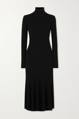 Alix NYC - Milla Cutout Ribbed Stretch-modal Jersey Halterneck Dress -  Black - Shop and save up to 70% at Exact Luxury