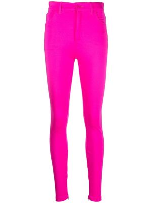 Balenciaga Satin Stretch high-waisted pants - Pink