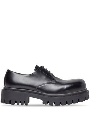 Balenciaga Sergent 20mm leather Derby shoes - Black