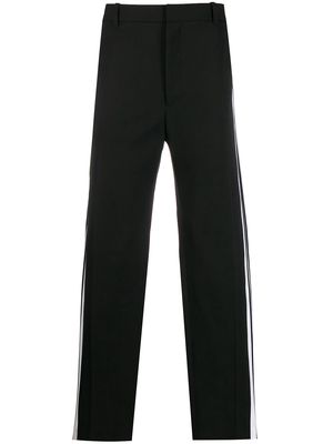 Balenciaga side striped trousers - Black