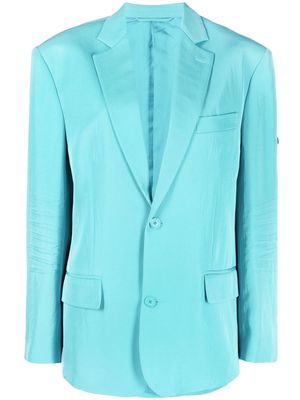Balenciaga single-breasted tailored blazer - Blue
