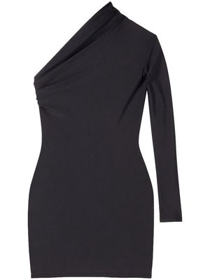Balenciaga single sleeve mini dress - Black