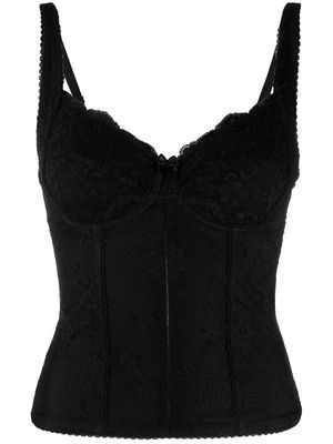 Balenciaga sleeveless scoop-back top - Black