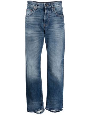 Balenciaga slim-fit distressed jeans - Blue