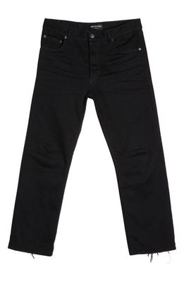 Balenciaga Slim Fit Nonstretch Jeans in Rubber Black