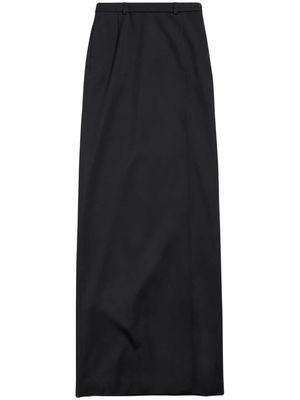 Balenciaga slit tailored maxi skirt - Black