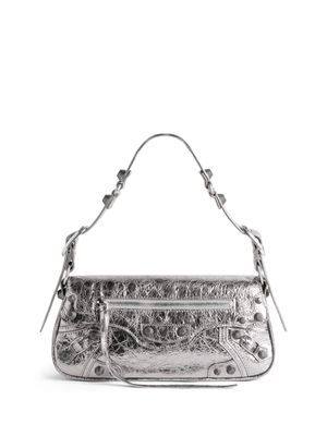 Balenciaga small Le Cagole metallic shoulder bag - Silver