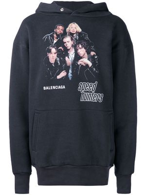 Balenciaga Speed Hunters printed hoodie - Black