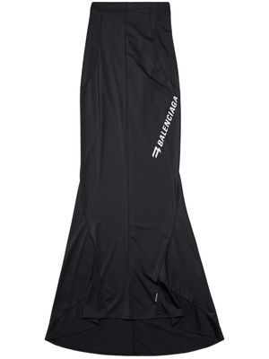 Balenciaga Sporty B maxi mermaid skirt - Black