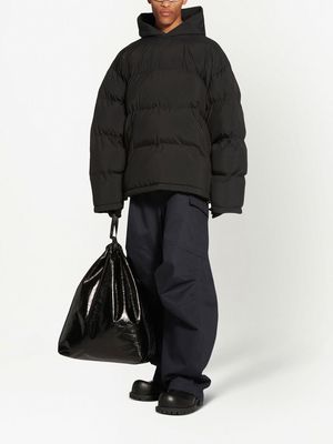 Balenciaga Sporty B Pull-Over Puffer jacket - Black