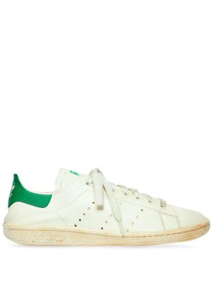 Balenciaga Stan Smith lace-up sneakers - 9703 -WORN OFF WHITE/GREEN