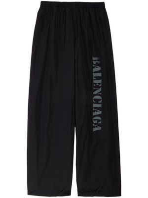 Balenciaga Stencil Type logo-print track pants - Black