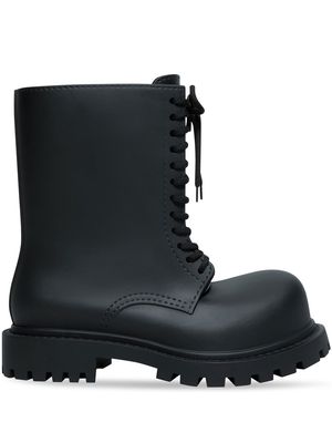 Balenciaga Steroid logo-embossed ankle boots - Black