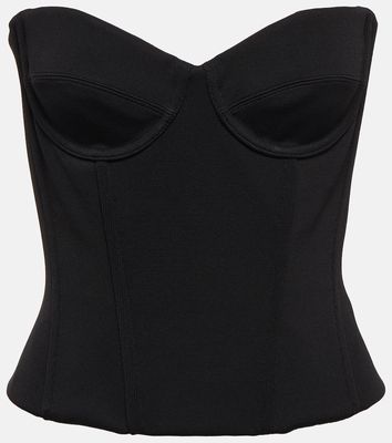 Balenciaga Strapless corset cropped top