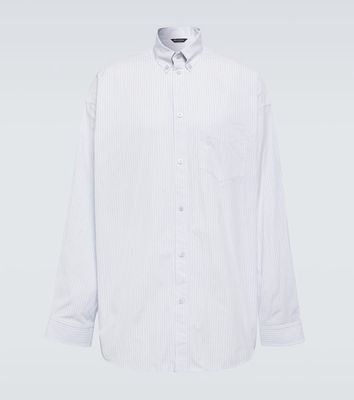 Balenciaga Striped oversized cotton shirt