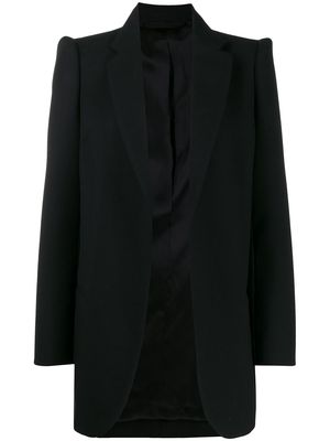 Balenciaga structured shoulders blazer - Black