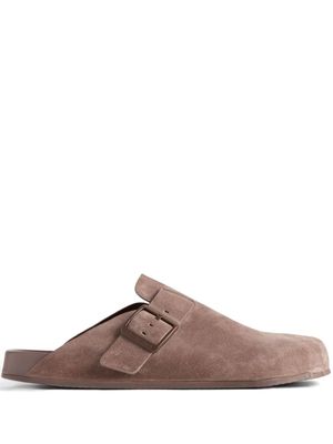 Balenciaga Sunday suede mules - Brown