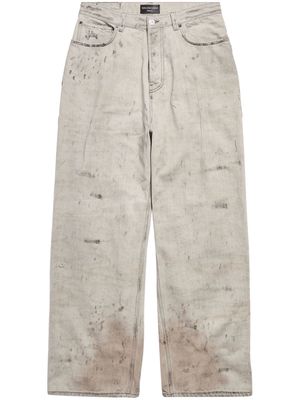 Balenciaga Super Destroyed ripped jeans - White