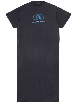 Balenciaga Surfer cotton T-shirt dress - Black