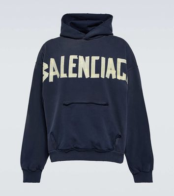 Balenciaga Tape logo cotton jersey hoodie