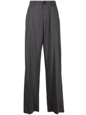 Balenciaga tartan-pattern tailored trousers - Grey