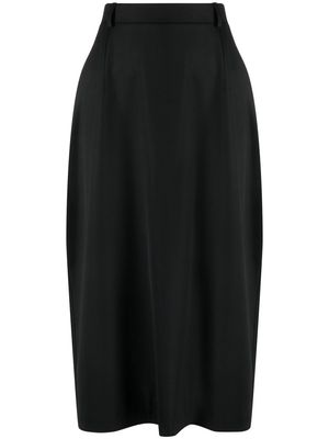 Balenciaga technical twill loose skirt - Black