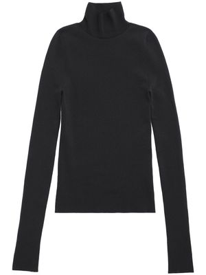 Balenciaga Tight Turtleneck jumper - Black
