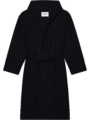 Balenciaga towel belted bathrobe - Black