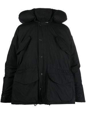 Balenciaga travel parka coat - Black