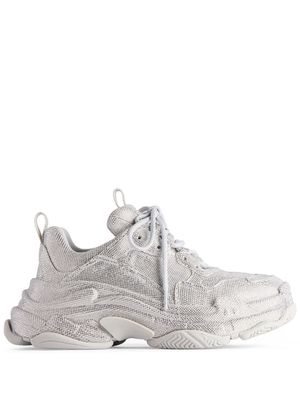 Balenciaga Triple S embellished sneakers - Silver