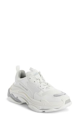 Balenciaga Triple S Low Top Sneaker in White