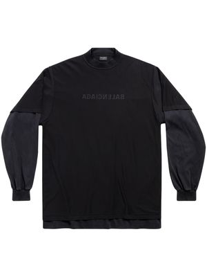 Balenciaga Trompe L'Oeil cotton T-shirt - Black