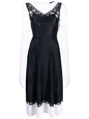 Balenciaga Trompe L'oeil Slip midi dress - Black