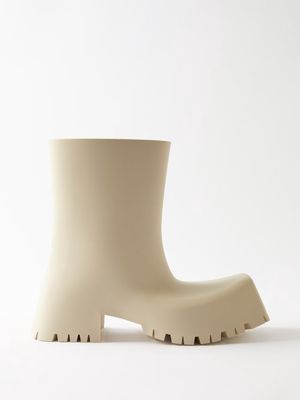 Balenciaga - Trooper Rubber Boots - Mens - Cream