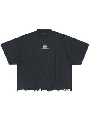 Balenciaga Unity Sports distressed cotton T-shirt - Black