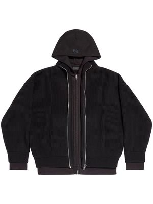 Balenciaga Unity Sports Icon layered hoodie - Black