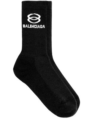 Balenciaga Unity Tennis Socks - Black