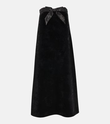 Balenciaga Velvet maxi skirt