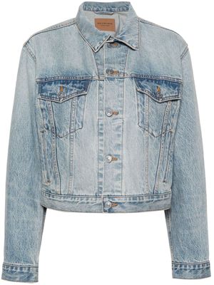 Balenciaga washed-denim jacket - Blue