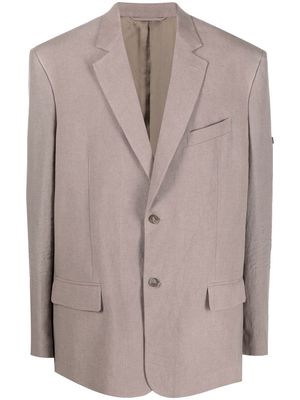 Balenciaga Washed single-breasted blazer - Grey