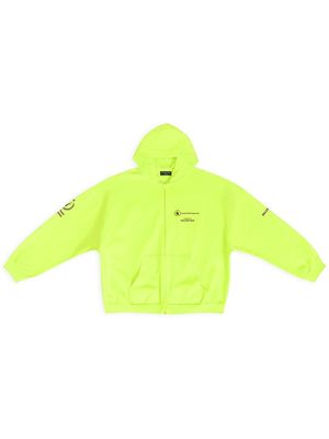 Balenciaga WFP wide-fit cotton hoodie - Yellow