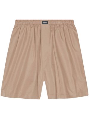Balenciaga wide-leg Bermuda shorts - Neutrals
