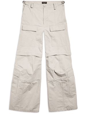 Balenciaga wide-leg cargo trousers - Neutrals